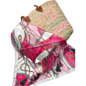 Elegantes Tuch im maritimen Design – stilvoll & vielseitig