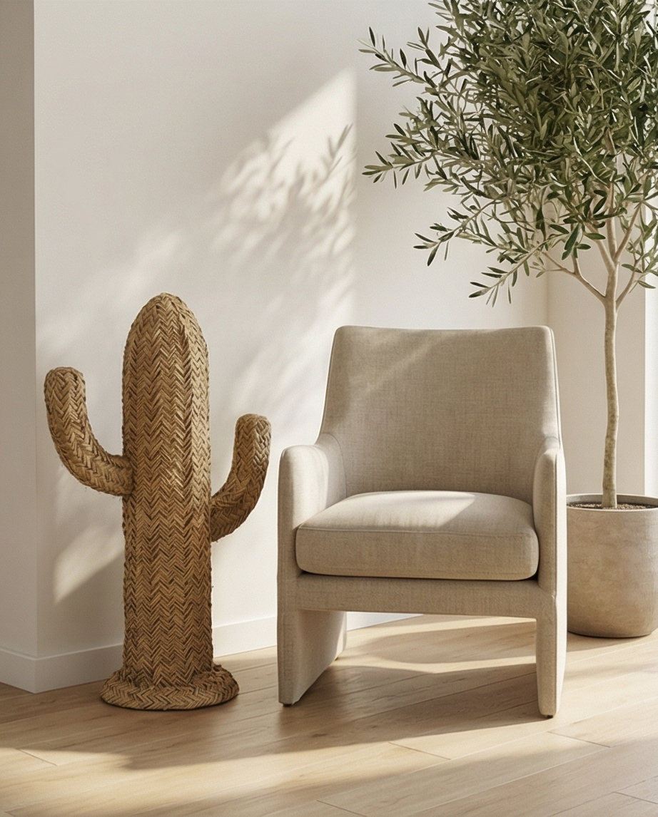 Deko Kaktus aus Raffia 100 cm – Bild 2