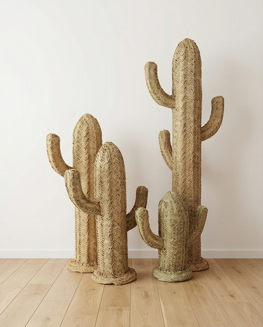 Deko Kaktus aus Raffia 170 cm – Bild 3