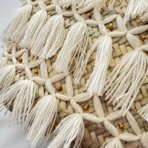 Boho Korbtasche mit Fransen